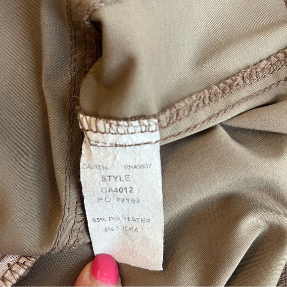 Tail Tech Brown Tennis and Golf A-Line Skort with Zipper Pockets Size 8 - Picture 8 of 8